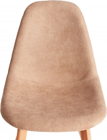 Стул CINDY SOFT (mod. C1021F1-1) (Велюр,Дерево бук /Бежевый)