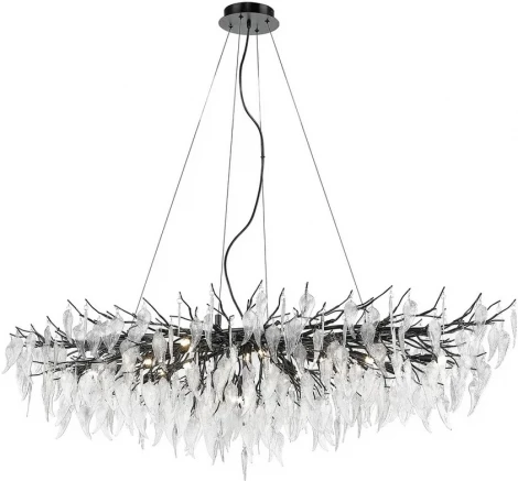Подвесная люстра Wertmark Daniela WE182.19.043 (220V, на тросе, листья, ветки)