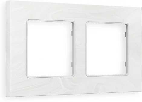 Рамка Ambrella Volt ALFA Grand (Белый мрамор) 2-ая AF930102