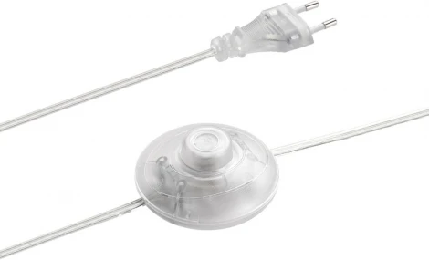 Торшер Lumion Nikki 8250/2F никель/бежевый, металл/текстиль Е27 2*60W 220V (выключатель, круглые)