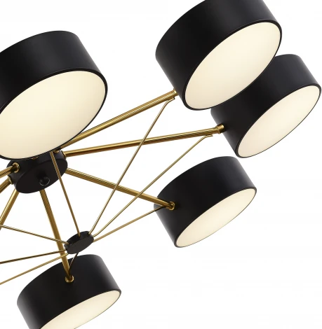 Потолочная люстра на штанге Valle SLE6005-402-08 Evoluce (LED, 220V, пульт управления)