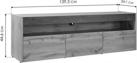 ТВ-тумба Ире (Ире дуб вотан / интра) Mobi арт.518254