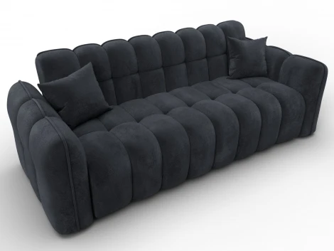 Диван-книжка Лига-112 (ДСП,ЛДСП,Велюр/Темно-серый) Лига Диванов 136679