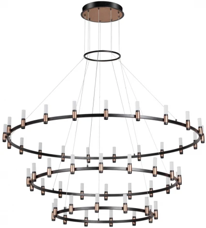 Подвесная люстра ярусная большая Candel 5009/204L Odeon Light (LED, 220V, на тросе)