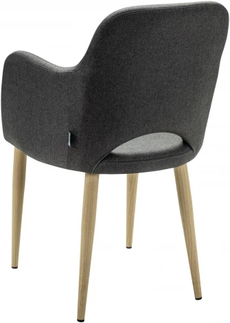 Кресло Ledger темно-серый/нат.дуб R-Home арт.410124131h_Dark grey_н.дуб