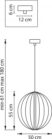 Подвесная люстра Lightstar Bolla 734057 (LED, 220V, на проводе, шар)