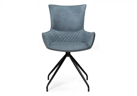 Стул Woodville на металлокаркасе Донаель крутящийся ткань kiprus 11/12 / черный глянец 528499