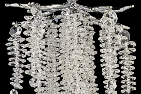 Подвесная люстра хрустальная Dio D'Arte Tavenna Nickel H 1.5.21.100 N (220V, на тросе)