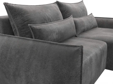 Диван угловой Лига-051 НПБ угол универсальный Лига Диванов (Велюр) арт.128654