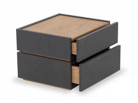 Тумба прикроватная Licata ОГОГО 717121 (серый, бунратти)