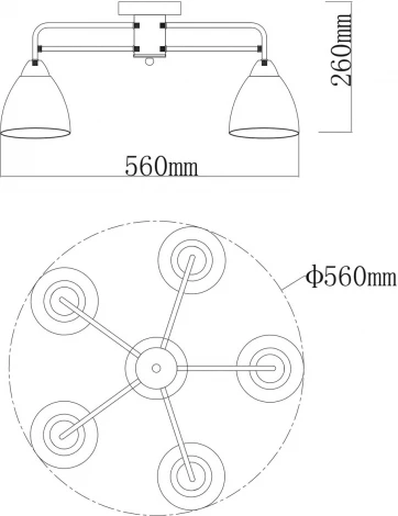 Потолочная люстра MW-Light Вита 220013105