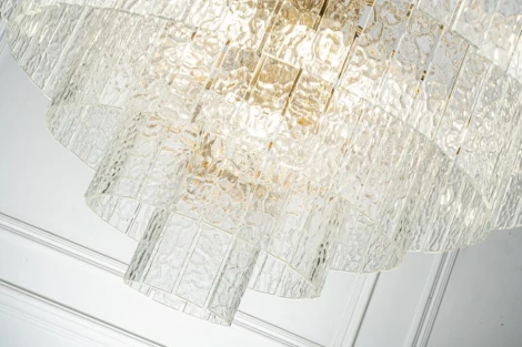 Потолочная люстра каскадная на штанге Belfast Harland 6308-8 BR CL (220V)