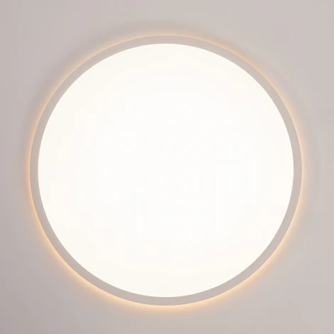 Настенно-потолочный светильник круглый светодиодный с подсветкой Citilux Norma CL748400 (220V, круглые, IP40)