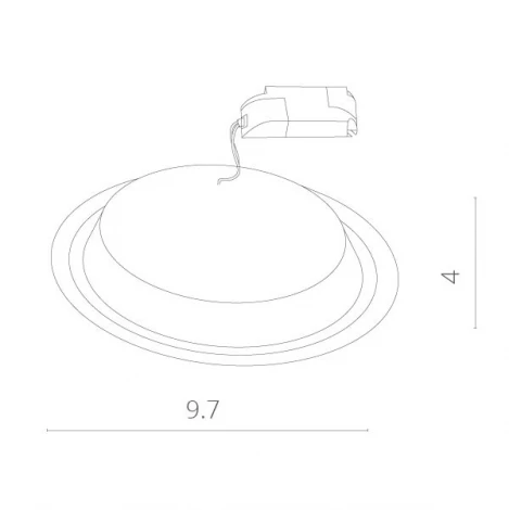 Встраиваемый точечный светильник Arte Lamp Raggio A4205PL-1WH