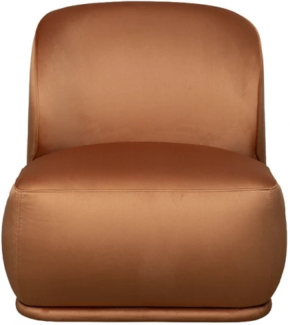 Кресло Capri Basic, велюр терракотовый Colt006-TER 80*90*82см Garda Decor арт.CAPRI BASIC-Colt006-TER