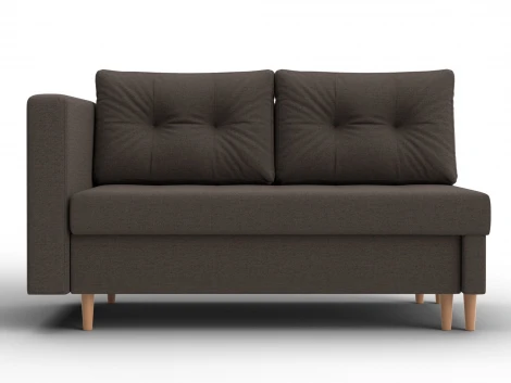Кушетка Лига-098 (ДВП,ДСП,ЛДСП,Брус,Фанера/Дерево/Рогожка/Коричневый) Лига Диванов 132576