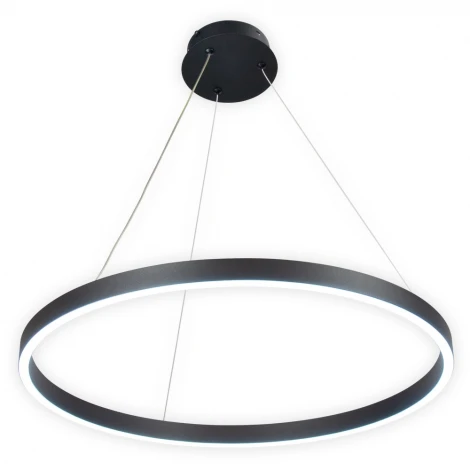 Подвесной светильник светодиодный AM Group AM520 D600 BK (220V, на тросе, кольцо)