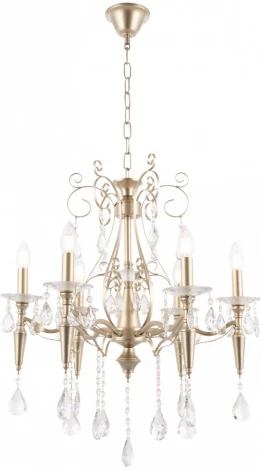 Подвесная люстра Arte Milano AM347710 347710/6 CG (220V, подвески, на цепи, подсвечник, свеча)