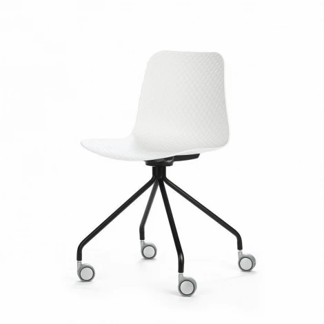 Стул Glide на колесиках Белый