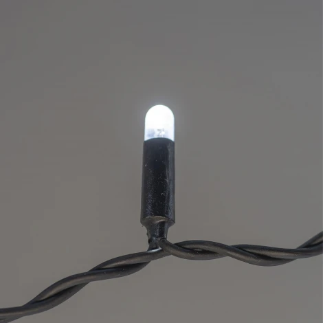 Гирлянда Занавес 2 x 2 м белый 220В, 400 LED, провод черный каучук 2,3мм, IP65 Laitcom ECO402-1-2W
