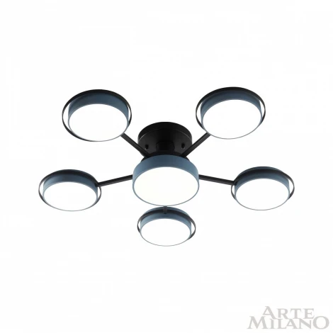 Потолочная люстра на штанге Arte Milano Ferrara 250406/5+1 Gr (LED, 220V, круглые)