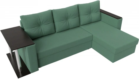 Диван угловой Атланта Лайт правый угол (Зеленый/Рогожка) Лига Диванов арт.121166