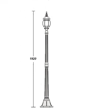 Наземный фонарь Oasis Light America S Bg 83408S