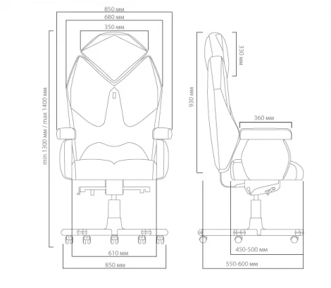 Эргономичное кресло Diamond Kulik System Бежевая кожа