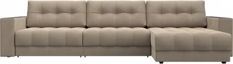 Диван угловой с декором Лига-049 НПБ Лонг Лига Диванов (Велюр) арт.128294