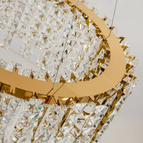 Подвесная люстра Zortes Amanda ZRS.30514.21 (LED, 220V, хрусталь, на тросе, круглые, IP21)