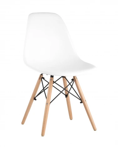 Стул Eames Style DSW белый (разборный каркас) Stool Group арт.УТ000036423