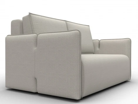 Диван прямой Лига-117 (ЛДСП,Брус,Фанера,Рогожка/Бежевый) Лига Диванов 137004