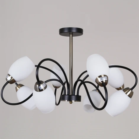 Потолочная люстра на штанге Reluce 01270-0.3-08B BK+AB