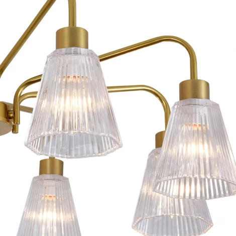 Потолочная люстра на штанге Escada Berzelia ES0000029 150001/8R E14*40W Copper