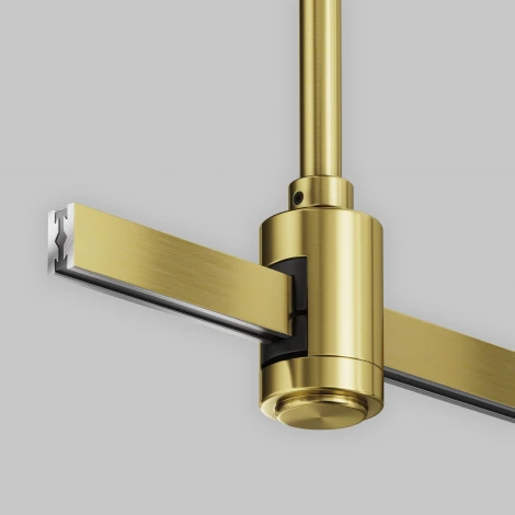 Крепление потолочное Medium одинарное 360мм Flarity латунь Maytoni Accessories for tracks Flarity TRA158С-SL1-BS (24V)