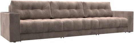 Диван прямой с декором Лига-049 НПБ Лонг Лига Диванов (Велюр) арт.128438