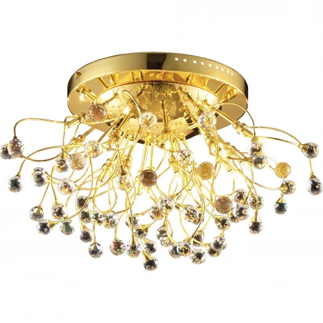 Потолочная люстра N-Light 62184 06 2184 0383 20 gold, white crystal ASFOUR