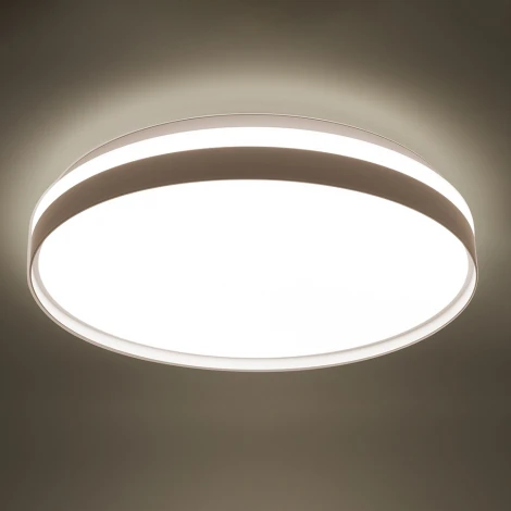 Светодиодный управляемый светильник круглый Feron AL6230 “Simple matte” 48072 80W 3000К-6500K белый (пульт управления)