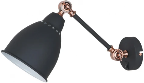 Бра на гибкой ножке Arte Lamp Braccio A2054AP-1BK (220V, выключатель)