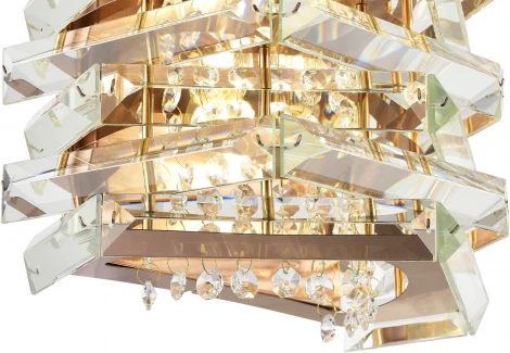 Бра ST Luce Strozzi SL6137.201.02 медь/прозрачный E14 2*40W (220V)