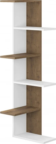 Стеллаж Угловые SASO CORNER BOOKCASE (ЛДСП/Белый) LEVE