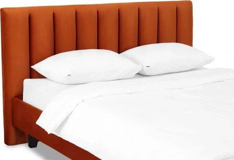 Кровать Queen II Sofia L 1600 ОГОГО (арт.577505), (Ткань/Оранжевый)