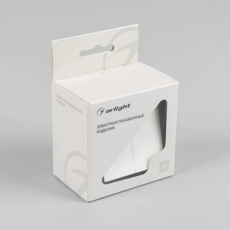 Механизм выключателя двухклавишный проходной SWT-MKP2-PL-WH-V (250V, 10A) (Arlight) 049892