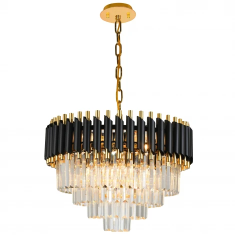 Подвесная люстра Natali Kovaltseva Darian 76017/10C GOLD BLACK