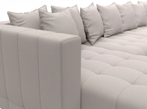 Диван П-образный Лига-052 НПБ Лонг Лига Диванов (Замша) арт.128861