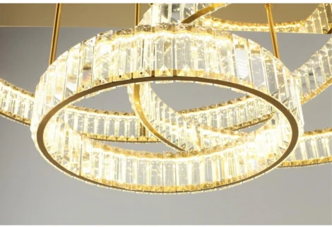 Потолочная люстра ярусная на штанге светодиодная Aployt Oriann APL.076.03.140 (220V, кольцо)