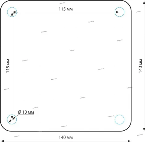 Наземный светильник Elektrostandard Ignis 1550 TECHNO черный (220V, IP54)