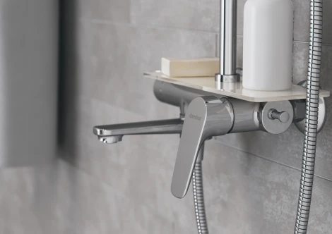 Душевая стойка Damixa Origin Bit 977720000 с полкой