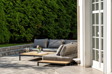 "Амальфия" трансформирующаяся лаунж-зона из алюминия, цвет графит 4SIS арт.УТ-00007469