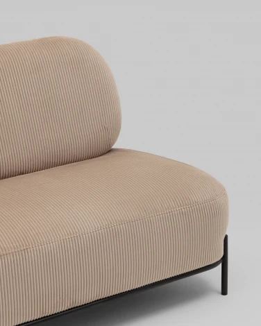 Диван Стоун велюр рельефный бежевый Stool Group арт.УТ000040009